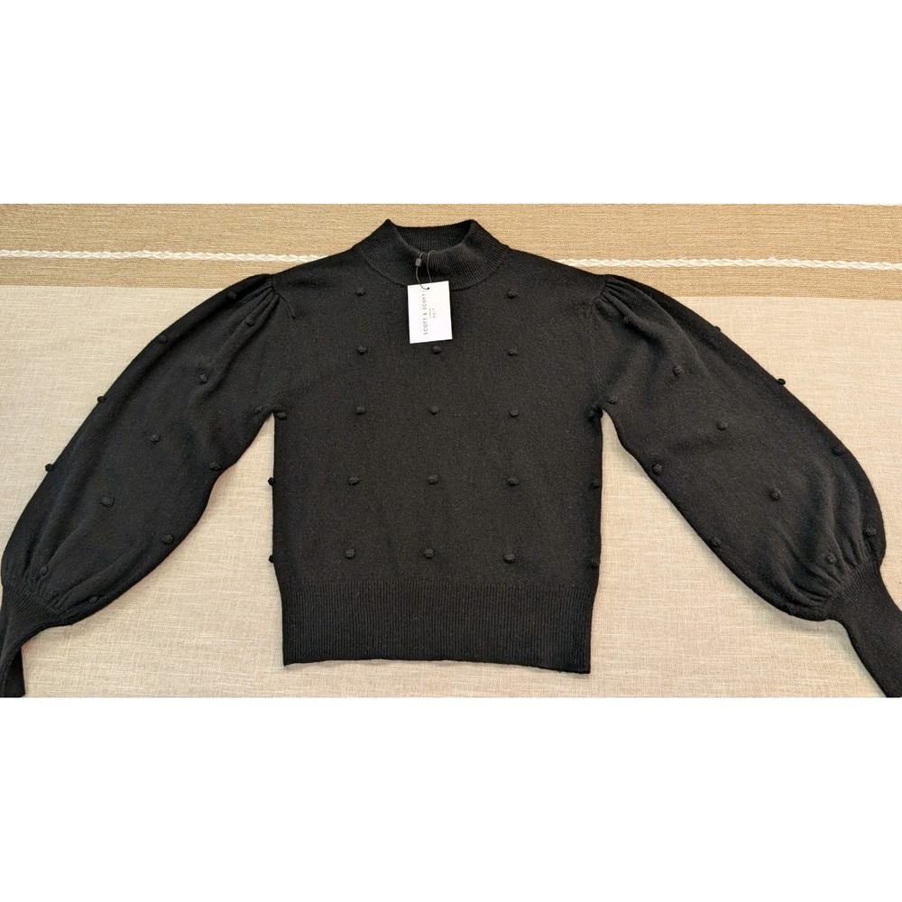 NWT SCOTT & SCOTT London XS Wool) Cashmere Bobble Sweater $294